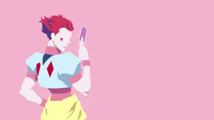 Pink Vector Art Hisoka Morow Wallpaper