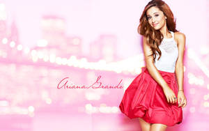 Pink White Ariana Grande Hd Wallpaper
