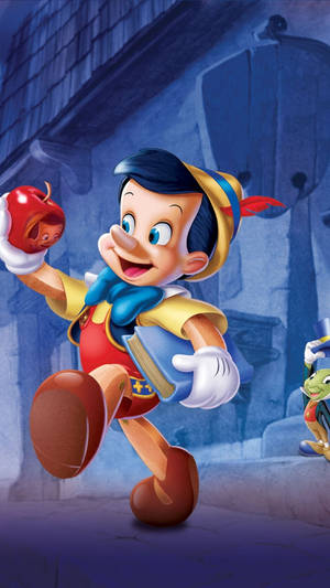 Pinocchio Red Apple Wallpaper