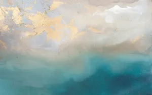 Pinterest Aesthetic Blue And Gold Hd Wallpaper
