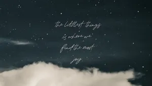 Pinterest Aesthetic Finding Joy Quotes Wallpaper