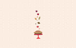 Pinterest Autumn Pie Minimalist Art Wallpaper