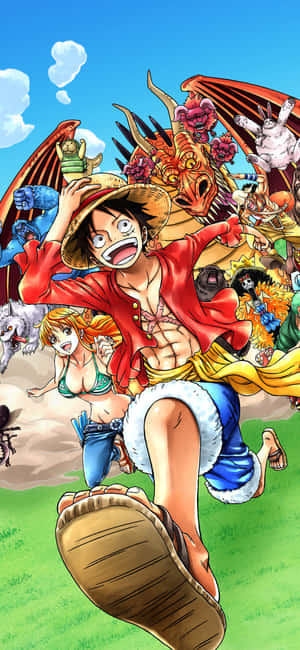 Pirate Crews And One Piece Luffy Iphone Wallpaper
