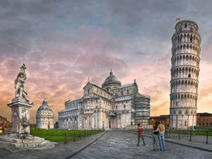 Pisa Entire Square Of Miracles Wallpaper