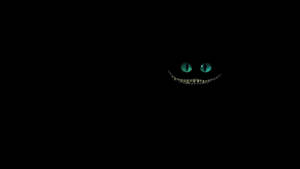 Pitch Black Cheshire Cat Poster Wallpaper