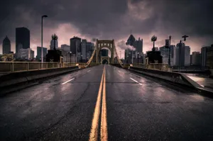 Pittsburgh Gloomy City Wallpaper