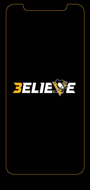 Pittsburgh Penguins Believe Logo Wallpaper