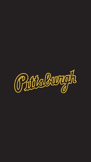 Pittsburgh Pirates Cursive Text Wallpaper