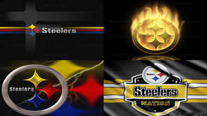 Pittsburgh Steelers Abstract Logo Grid Art Wallpaper