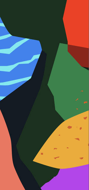 Pixel 5 Colored Graphic Art Wallpaper