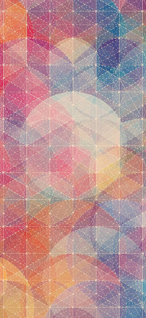 Pixel 5 Squares And Circle Patterns Wallpaper