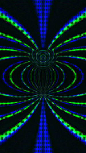 Pixel Abstract Symmetrical Pattern Wallpaper
