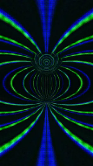 Pixel Abstract Symmetrical Pattern Wallpaper