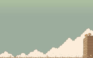 Pixel Art In Minimalism Wallpaper