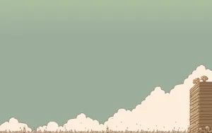 Pixel Art In Minimalism Wallpaper