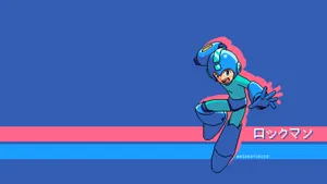 Pixel Mega Man Game Wallpaper