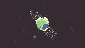 Pixel Planet Saturn Wallpaper