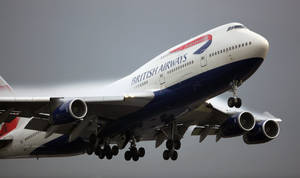 Plane From British Airways Midair Wallpaper