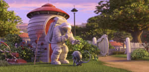 Planet 51 Captain Charles With Doc Wallpaper