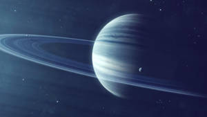 Planet Saturn And Stars Wallpaper