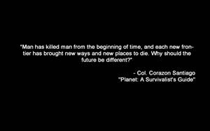 Planet Survivalist Guide Quote Wallpaper
