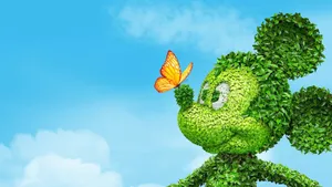 Plant Sculpture Mickey Mouse Hd Wallpaper