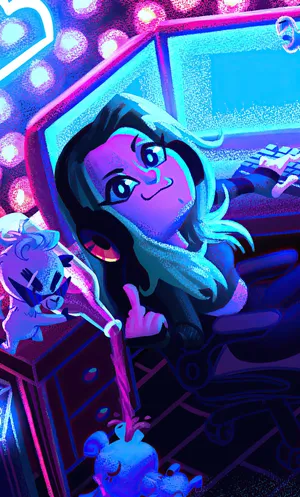 Play Games On Twitch, With A Neon-style Experience. Wallpaper