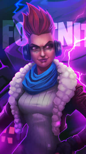 Play The Battle Royale Game Of Fortnite On Your Iphone Wallpaper