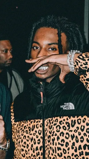 Playboi Carti In Leopard Wallpaper