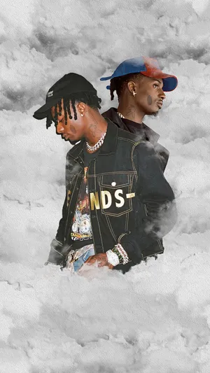 Playboi Carti Watercolor Fanart Wallpaper