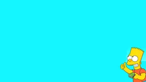 Playful Fictional Character Bart Simpson Wallpaper