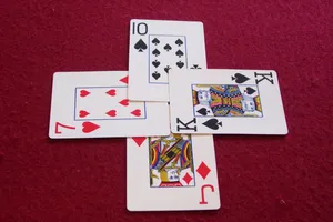 Playing Cardson Red Carpet Wallpaper