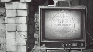 Please Stand By Vintage Tv Wallpaper