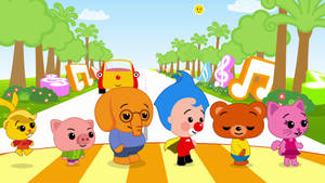 Plim Plim Crossing The Road Wallpaper