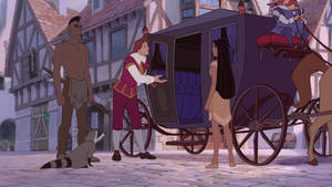 Pocahontas And Carriage Wallpaper