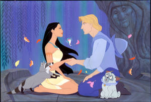 Pocahontas And John Smith Couple Wallpaper