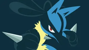 Pokemon Lucario Vector Art Illustration Wallpaper