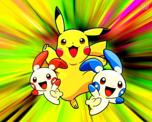 Pokemon Pikachu Family Wallpaper