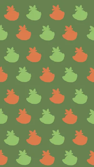 Pokemon Sword And Shield Grookey Pattern Wallpaper