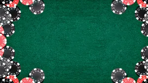 Poker Table Green Fabric Wallpaper
