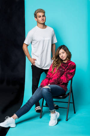 Pokimane And Fedmyster Wallpaper