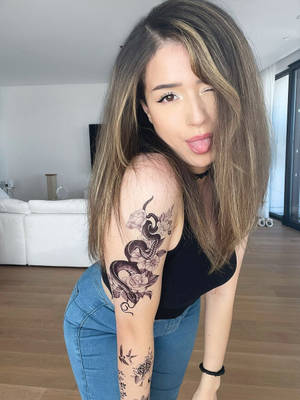 Pokimane Showing Off Tattoo Wallpaper