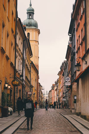 Poland Old Town Warsaw Photography Wallpaper