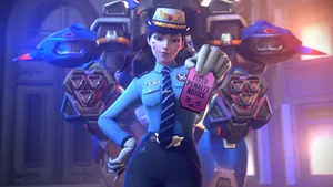 Police Officer Dva Ticket Wallpaper
