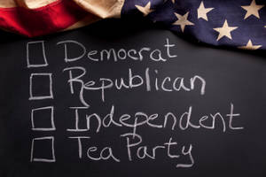 Politics Chalkboard Check List Wallpaper