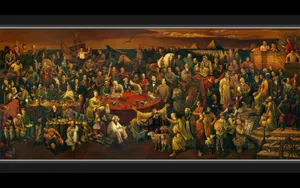 Politics Discussing The Divine Comedy Wallpaper