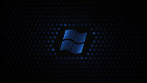 Polka-dotted Dark Windows Logo Wallpaper