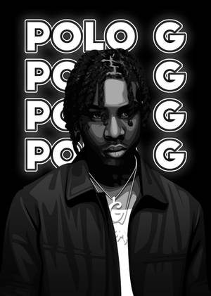 Polo G Monochrome Art Wallpaper