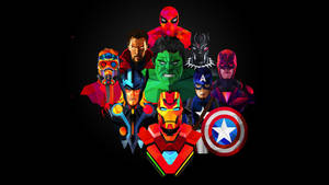 Polygon Art Avengers Wallpaper