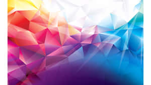Polygon Colorful Abstract Art Wallpaper